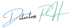 logo de delectus RH en png noir